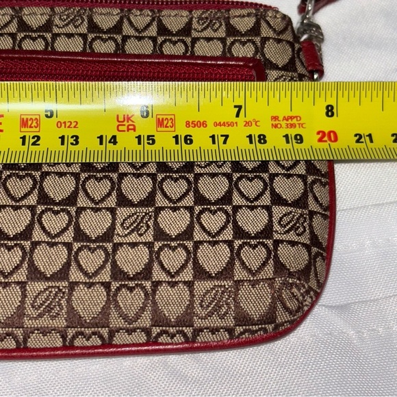 Brighton Brown and Red Designer Wallet Card Organizer Wristlet - Picture 8 of 10